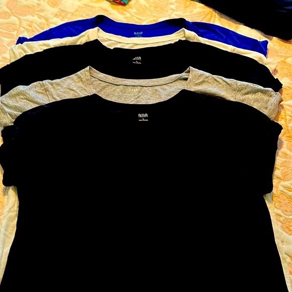 5 ANA TEE SHIRTS BLACK ,BLUE, WHITE GREY ,BLACK  ALL XL AND ONE L BLACK - Picture 2 of 11